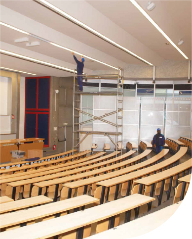 Maintenance éclairage établissement